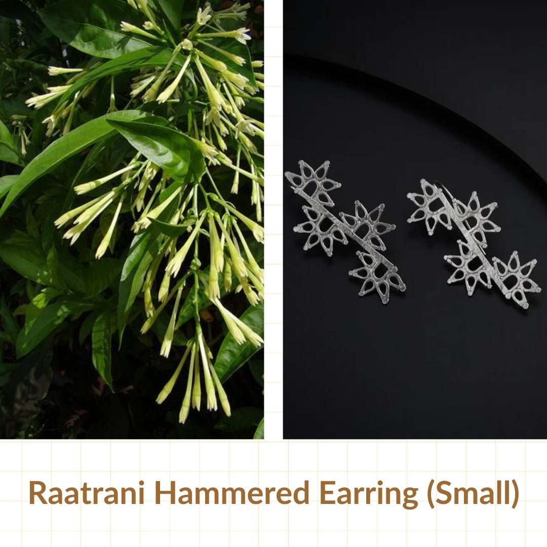 Mini Raatrani Hammered Earring