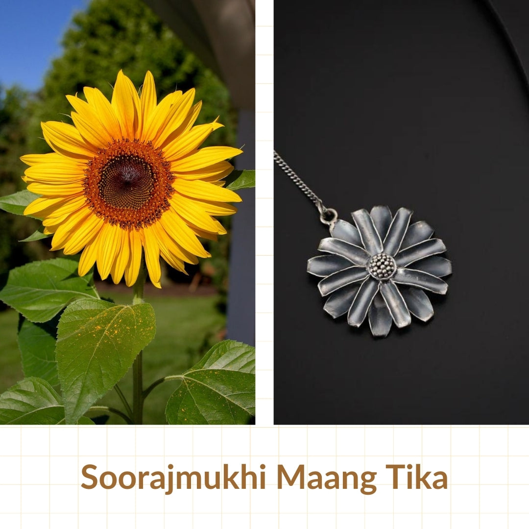 Silver Soorajmukhi Maang Tika