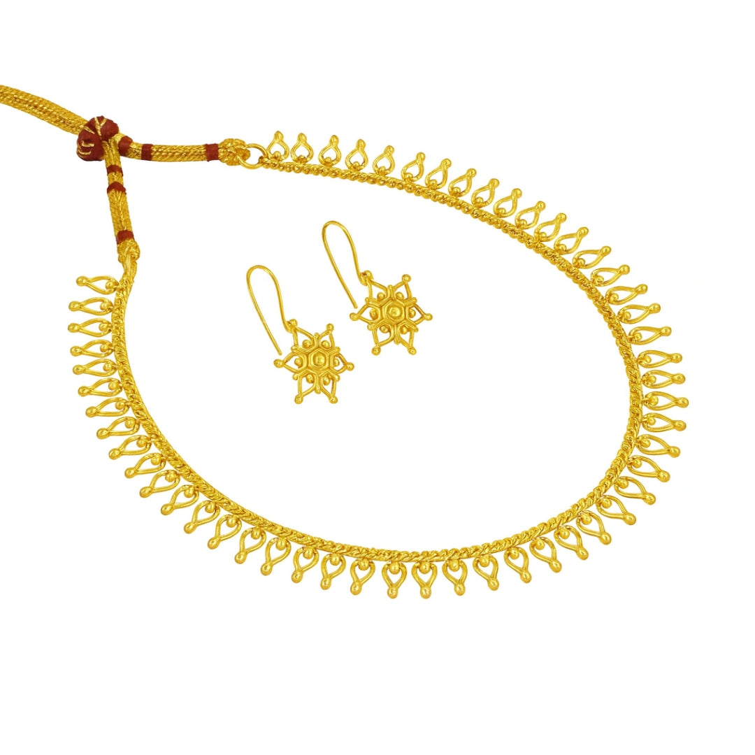 Delicate Drops Set |  92.5 Silver | 22K Gold Plated