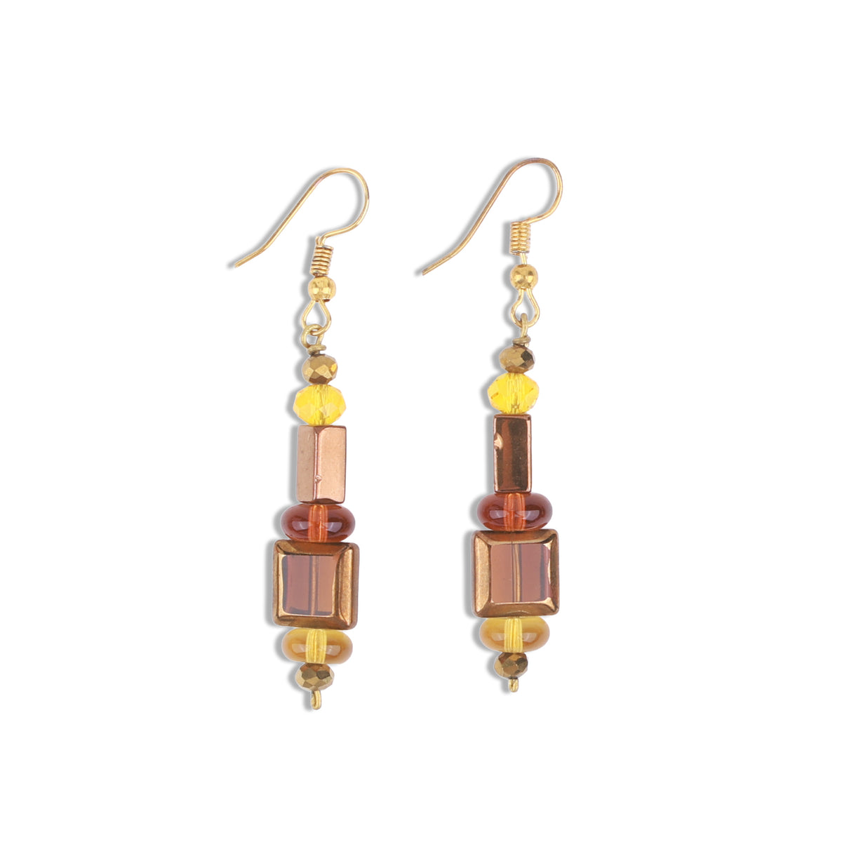 Multicolour Glass Bead Earrings