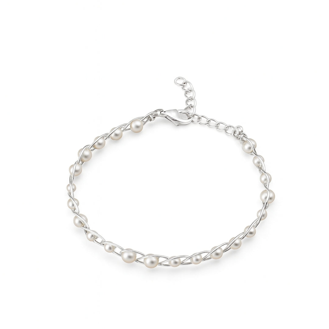 Pearl Wire Wrapped Bracelet