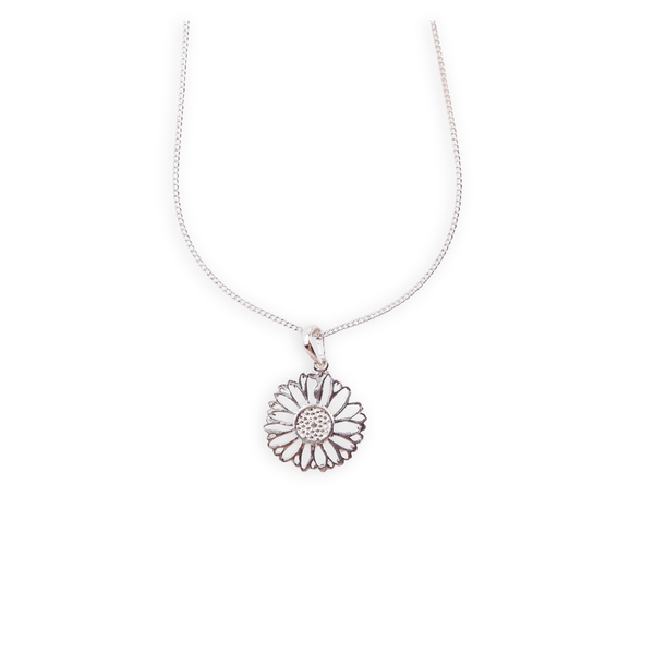 Gulbahaar Charm Necklace floral silver pendant