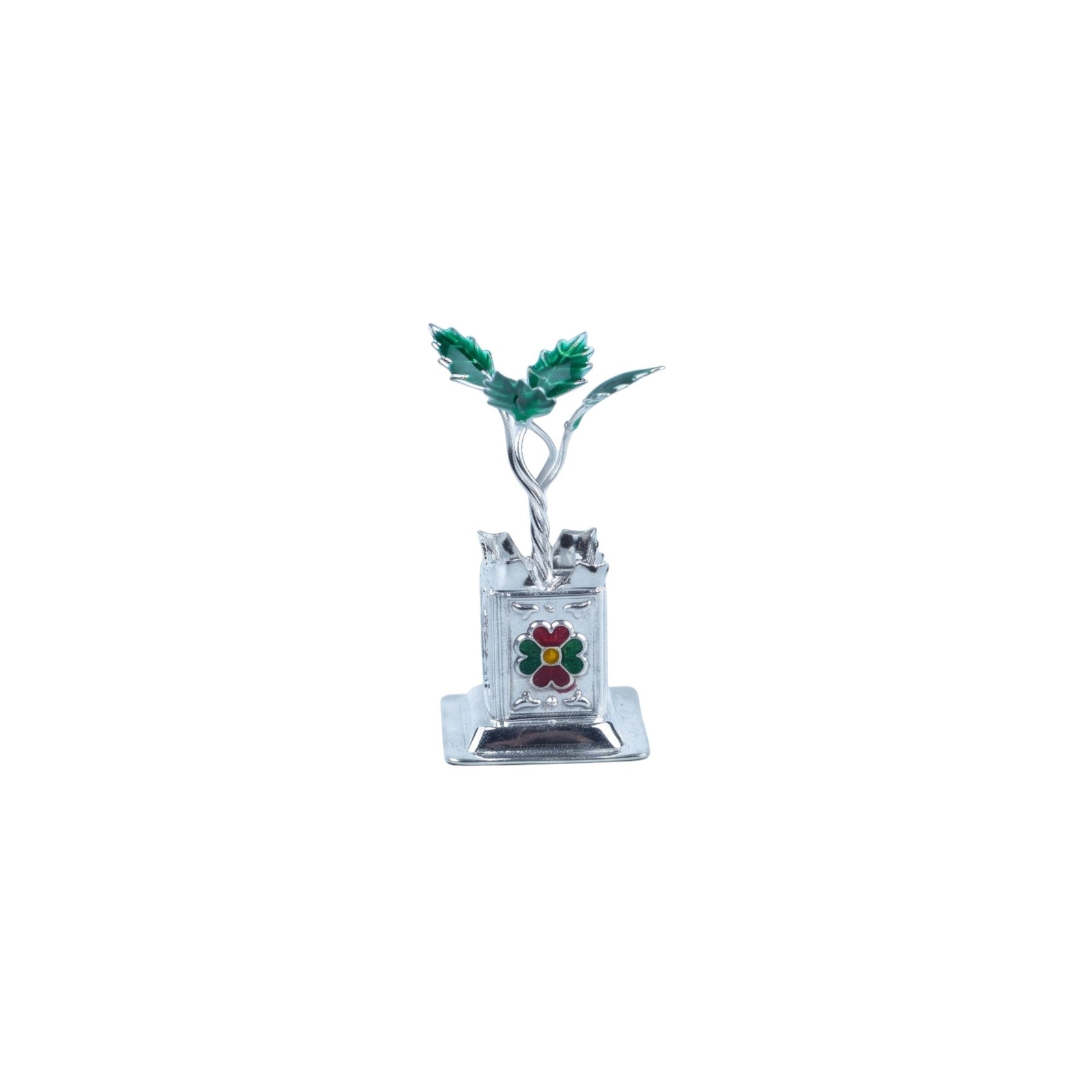 Silver Tulsi Vrundavan – Small