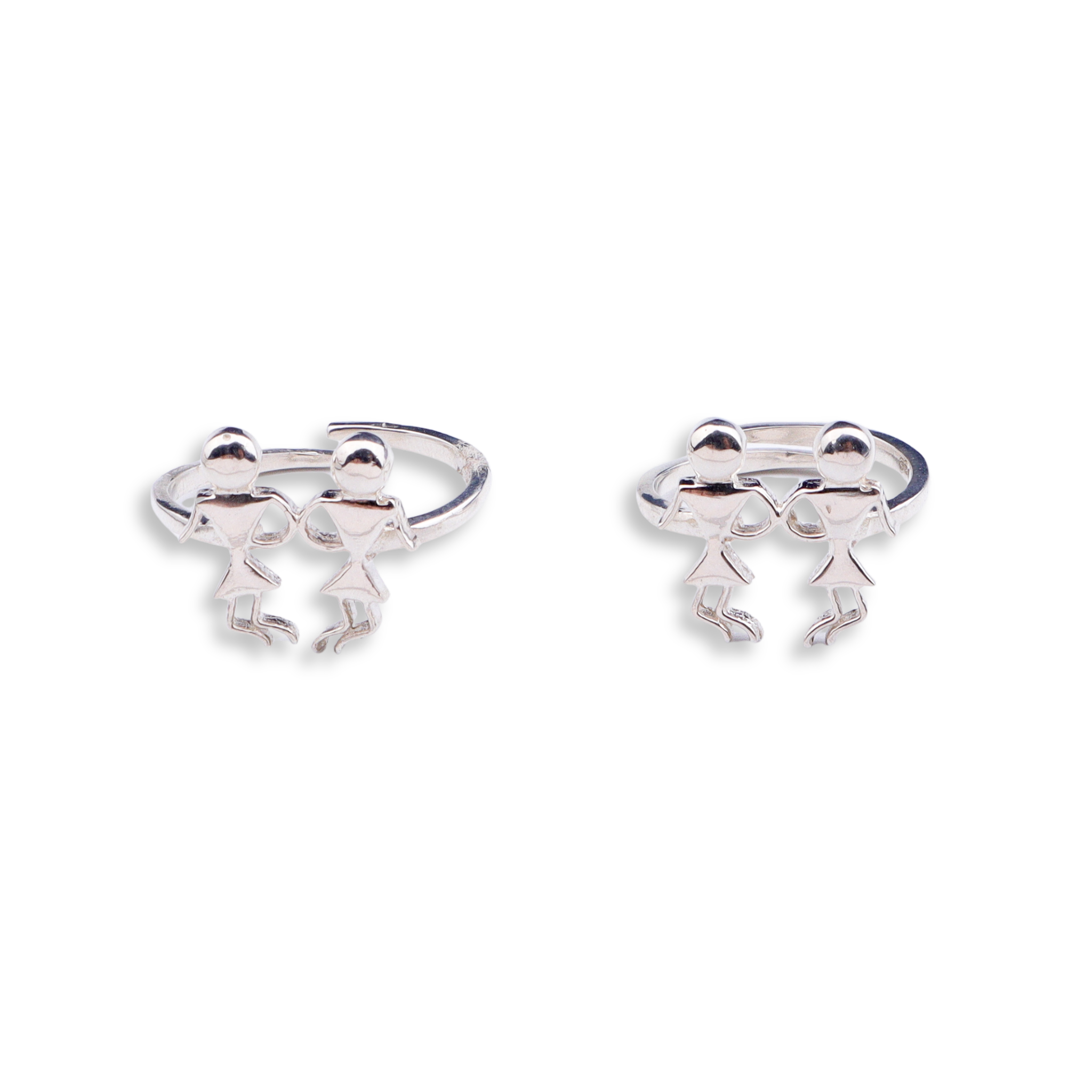 Silver Warli Art Motif Toe Ring