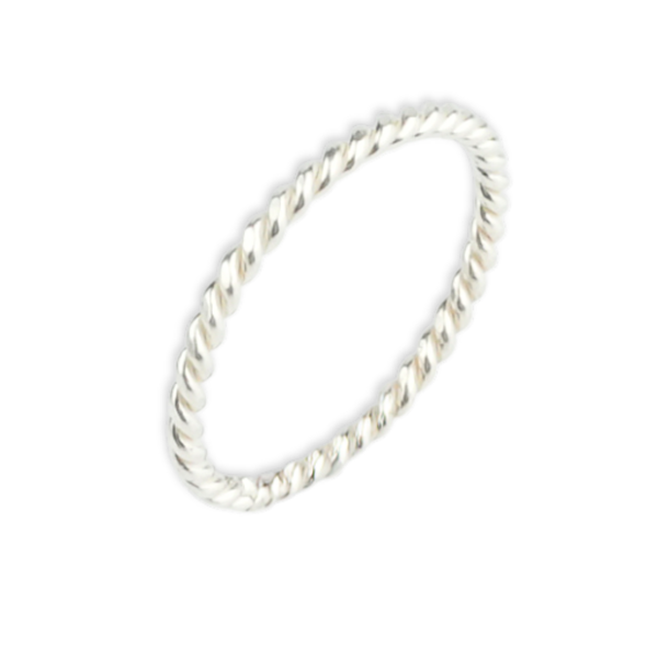 Silver Twisted Essential Ring