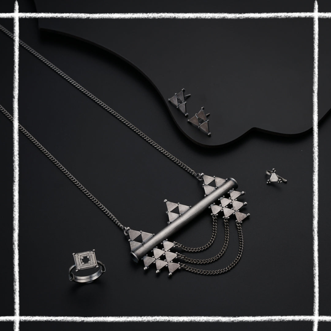 Curated Triangle Silver Set