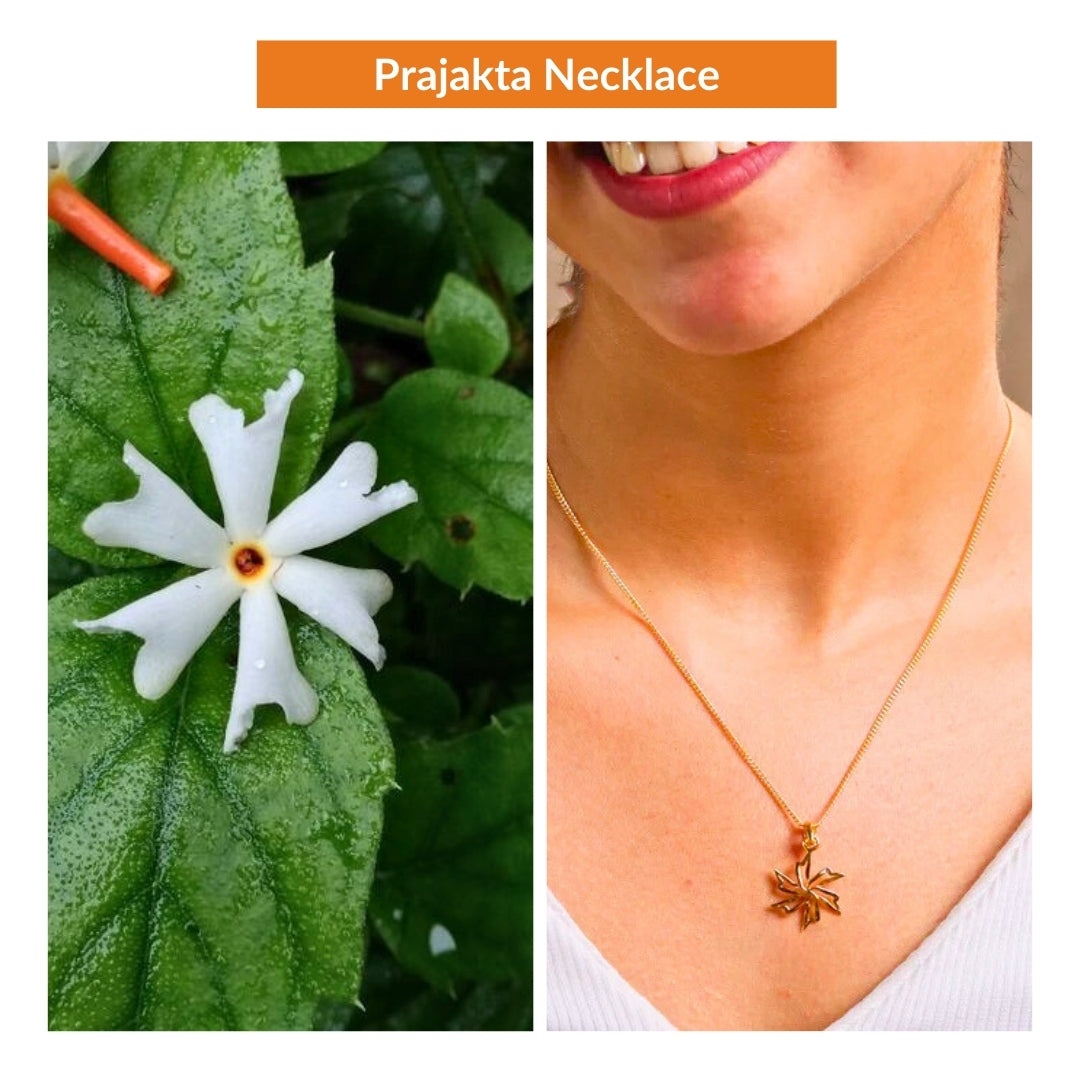 Prajakta Charm Necklace |  92.5 Silver | 22K Gold Plated