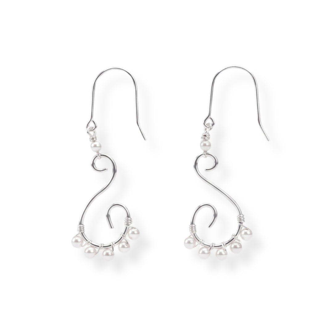 Wire-Wrapped Pearl Earrings (Project Handmade)
