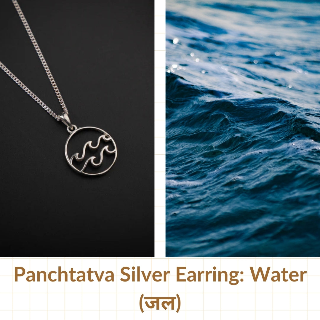 Panchtatva Silver Pendant: Water (पाणी)