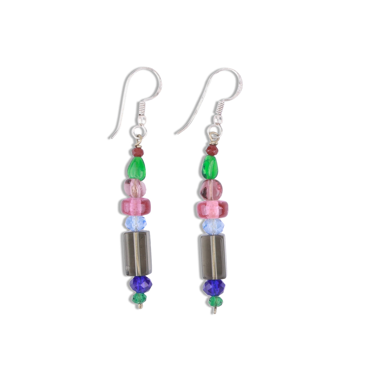 Multicolour Glass Bead Earrings