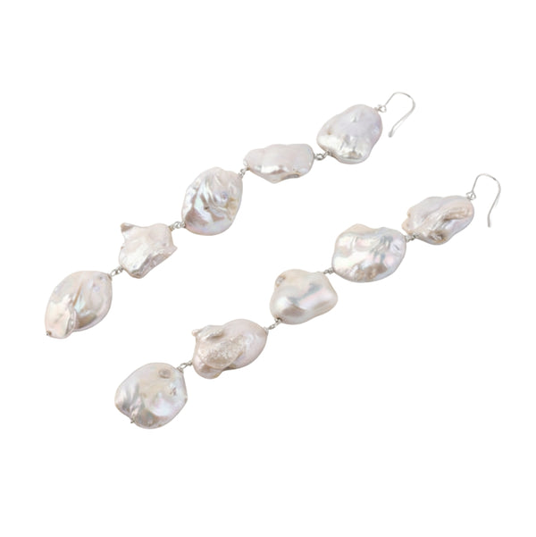 Baroque pearl earrings