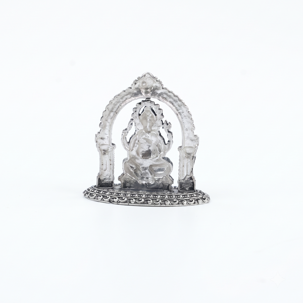 Oxidised Silver Ganesh Idol