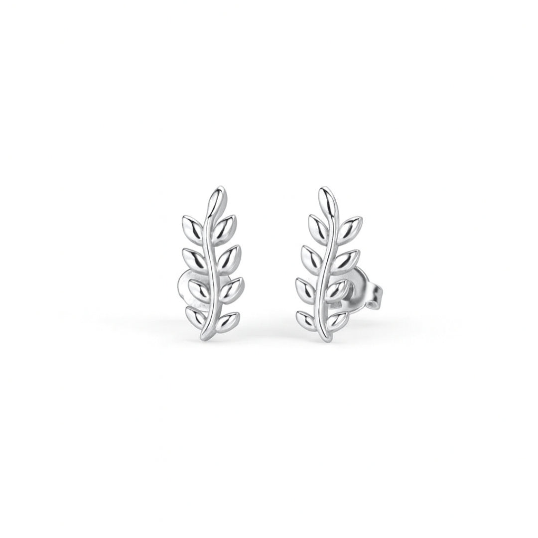 Dainty Leaf Studs | 92.5 Silver