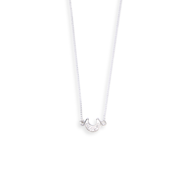 CZ Moon Chain Necklace