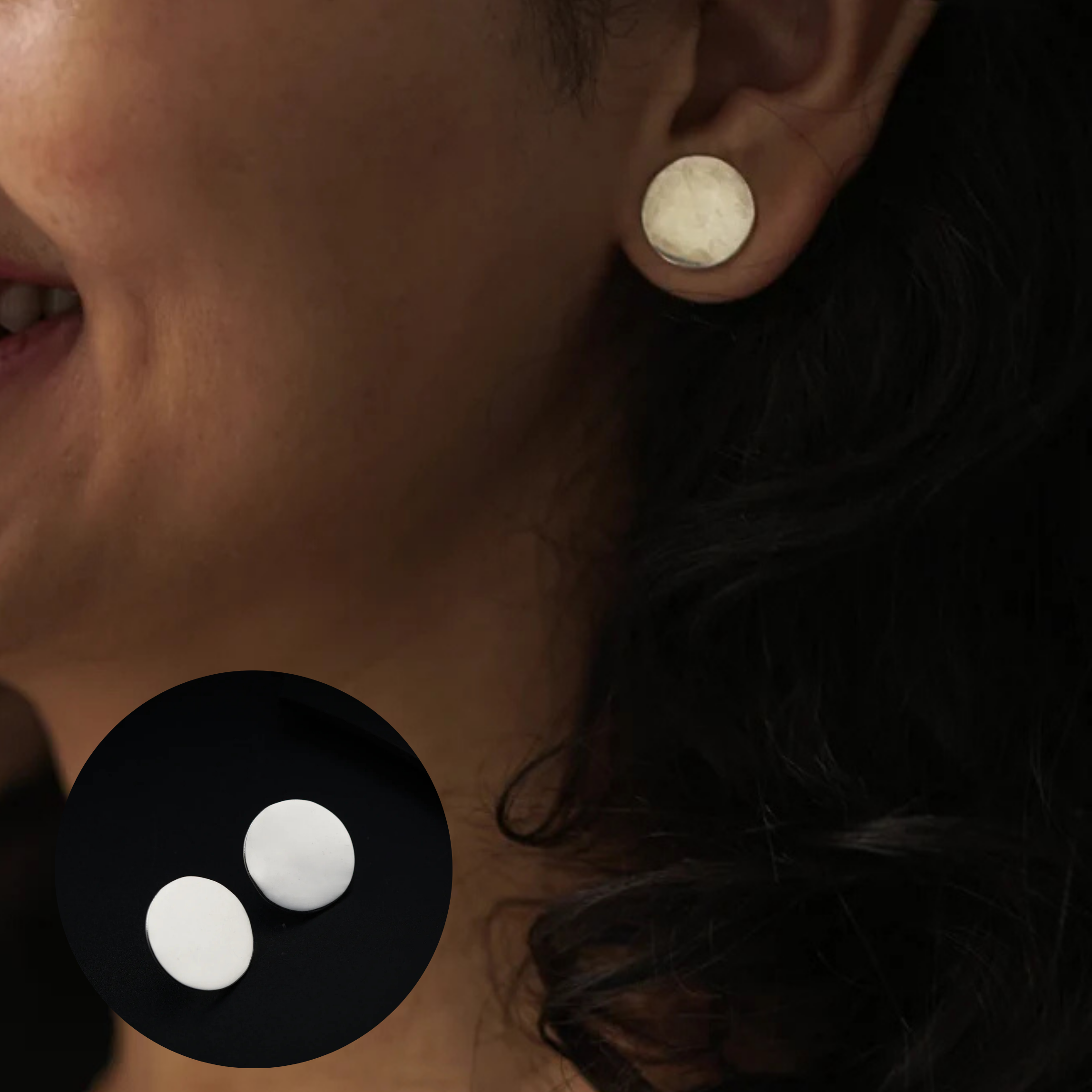 Coin Ear Studs