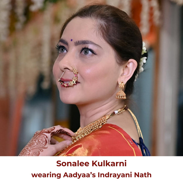 Indrayani Nath  (Left, Pierced) |  92.5 Silver | 22K Gold Plated