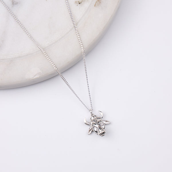Silver Nandi Pendant Necklace