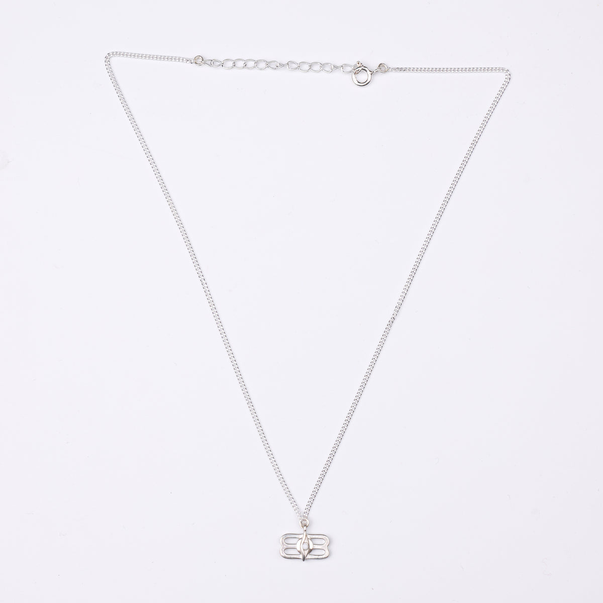 Silver Third Eye Pendant Necklace