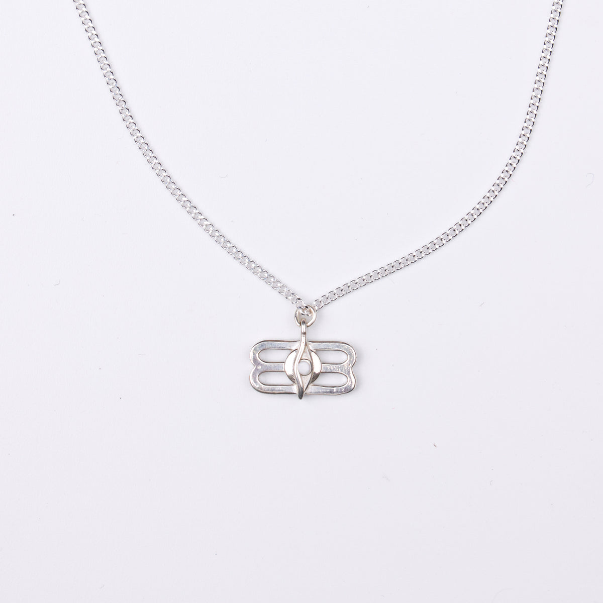 Silver Third Eye Pendant Necklace
