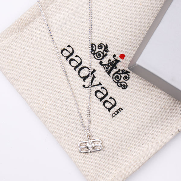 Silver Third Eye Pendant Necklace