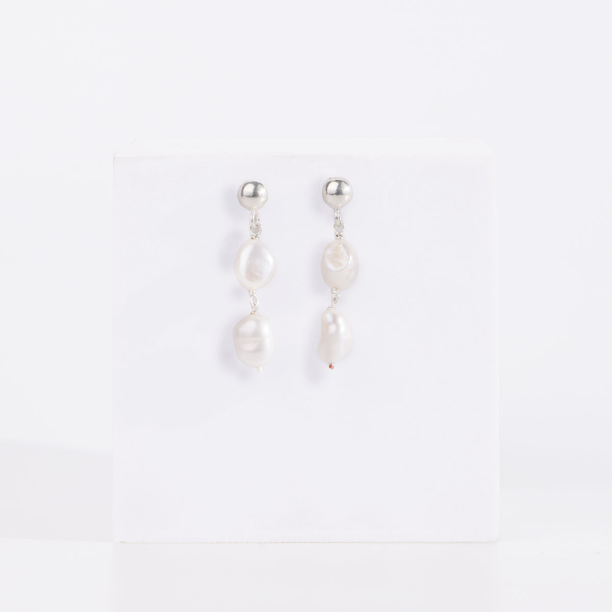Large Pearl Drop Earrings (Project Handmade)