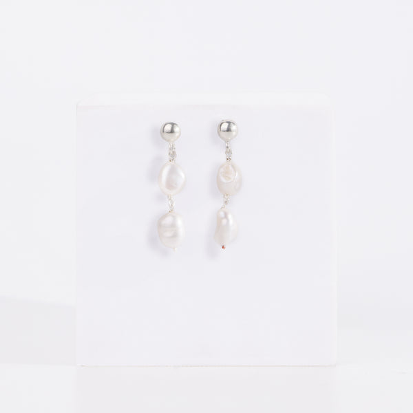 Large Pearl Drop Earrings (Project Handmade)