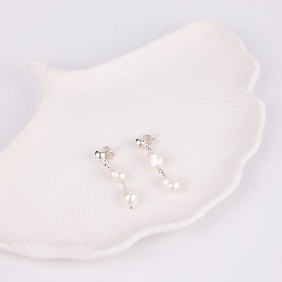 Large Pearl Drop Earrings (Project Handmade)