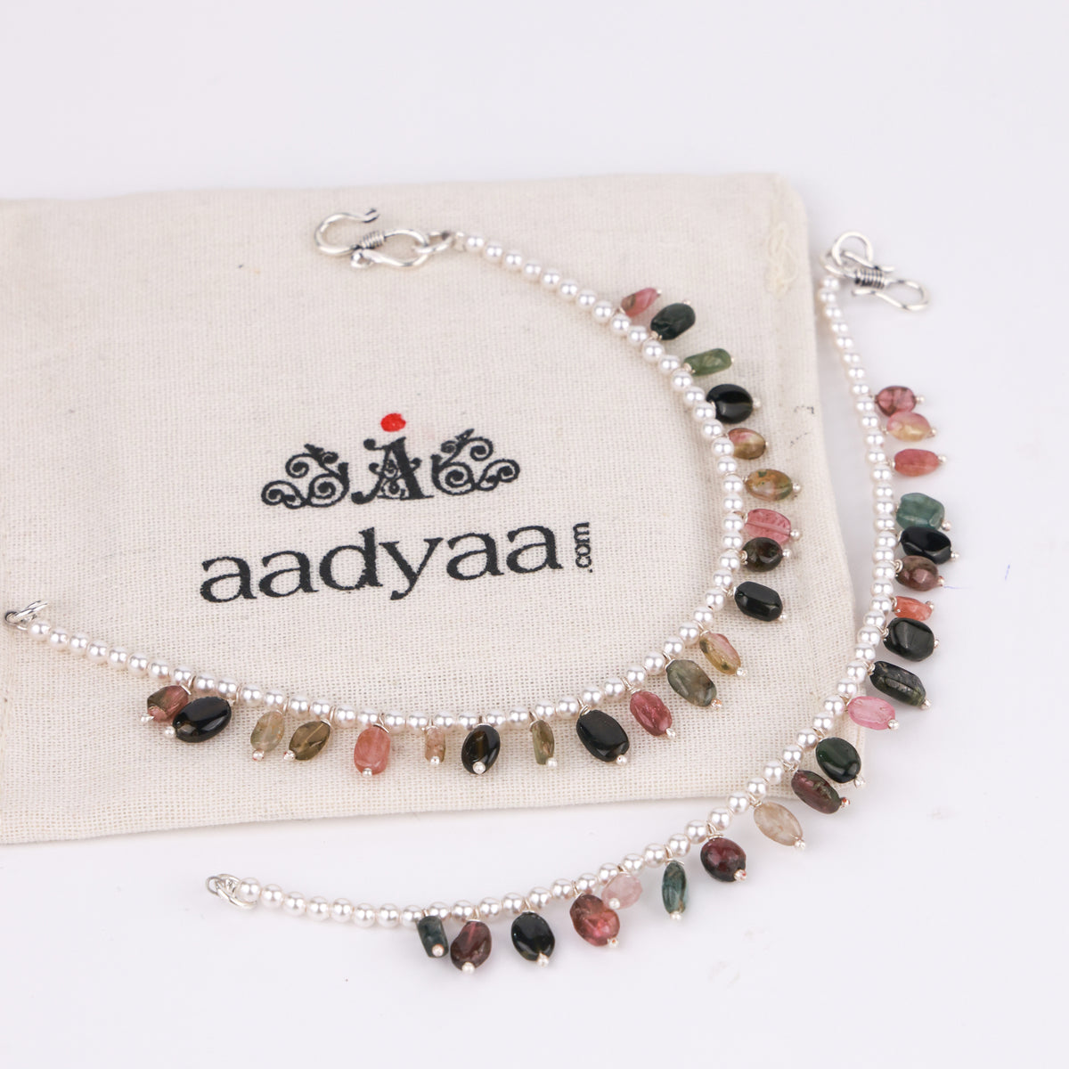 Pearls and Tourmaline Silver Vel (Project Handmade)