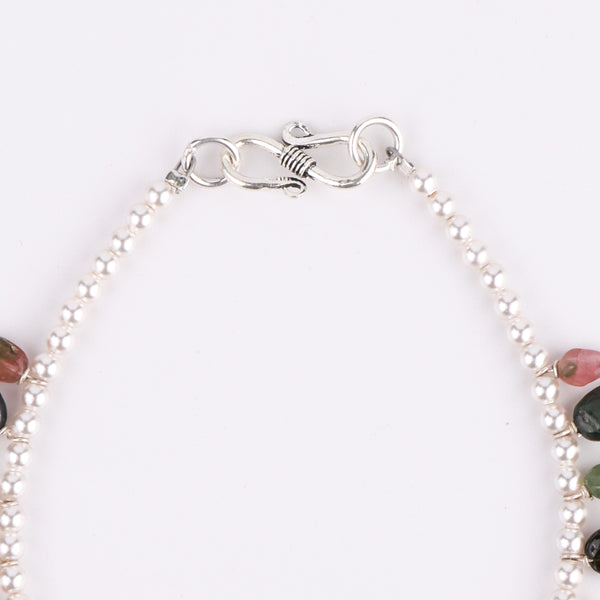 Pearls and Tourmaline Silver Vel (Project Handmade)