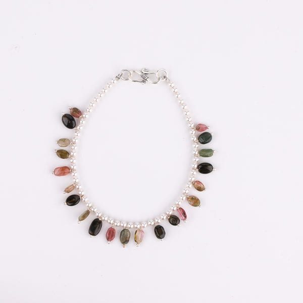 Pearls and Tourmaline Silver Vel (Project Handmade)