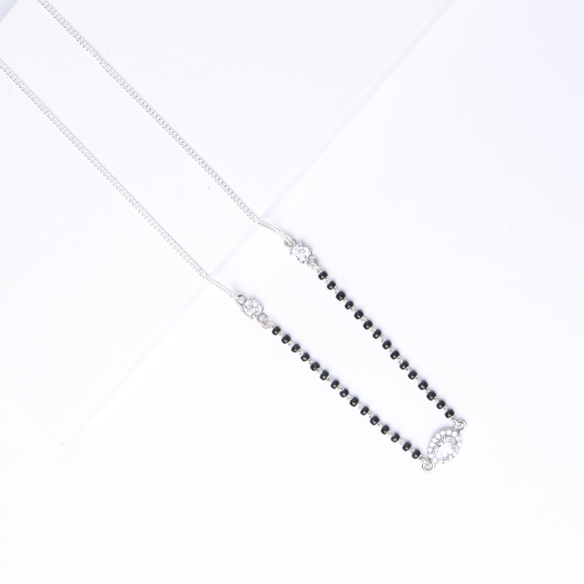 Oval Cluster CZ Mangalsutra