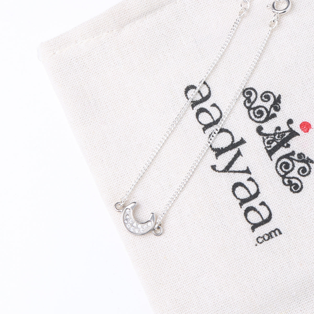 CZ Moon Chain Necklace