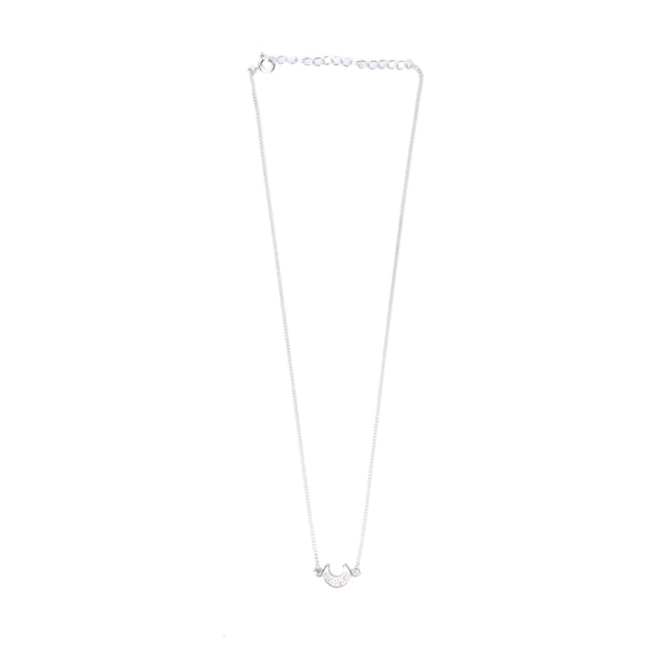 CZ Moon Chain Necklace
