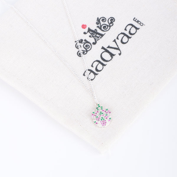 Dragonfruit CZ Fruit-Charm Necklace