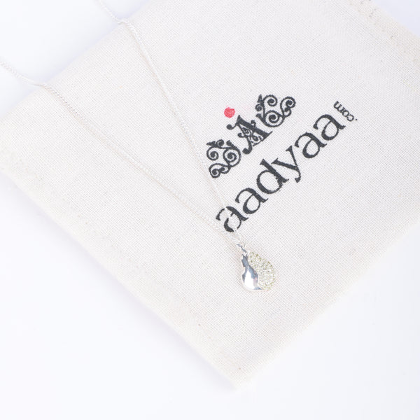Pear CZ Fruit-Charm Necklace