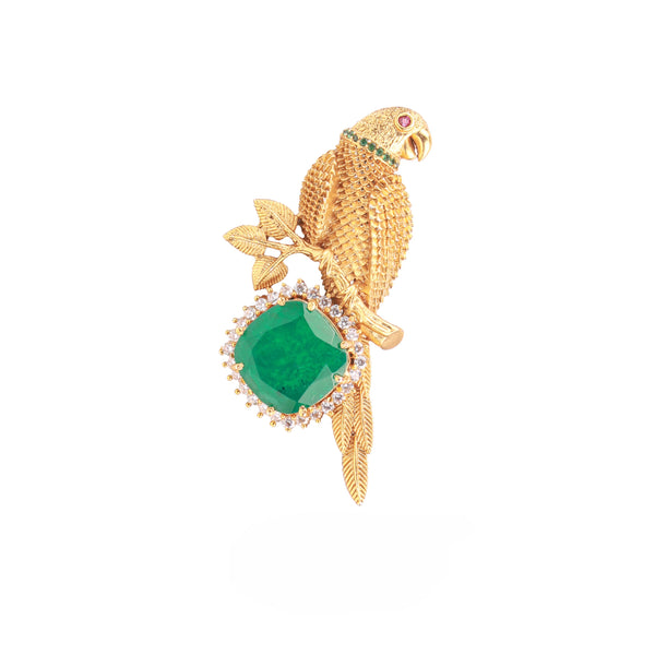 22K Gold Plated Fashion Unisex Brooch