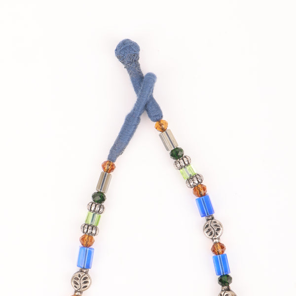 Glass Bead Layered Necklace