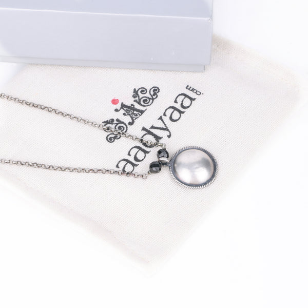 Oxidised Silver Vatee Mangalsutra