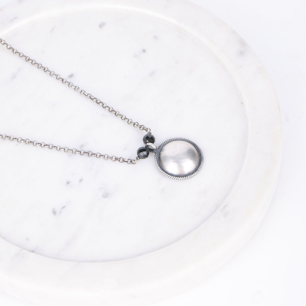 Oxidised Silver Vatee Mangalsutra