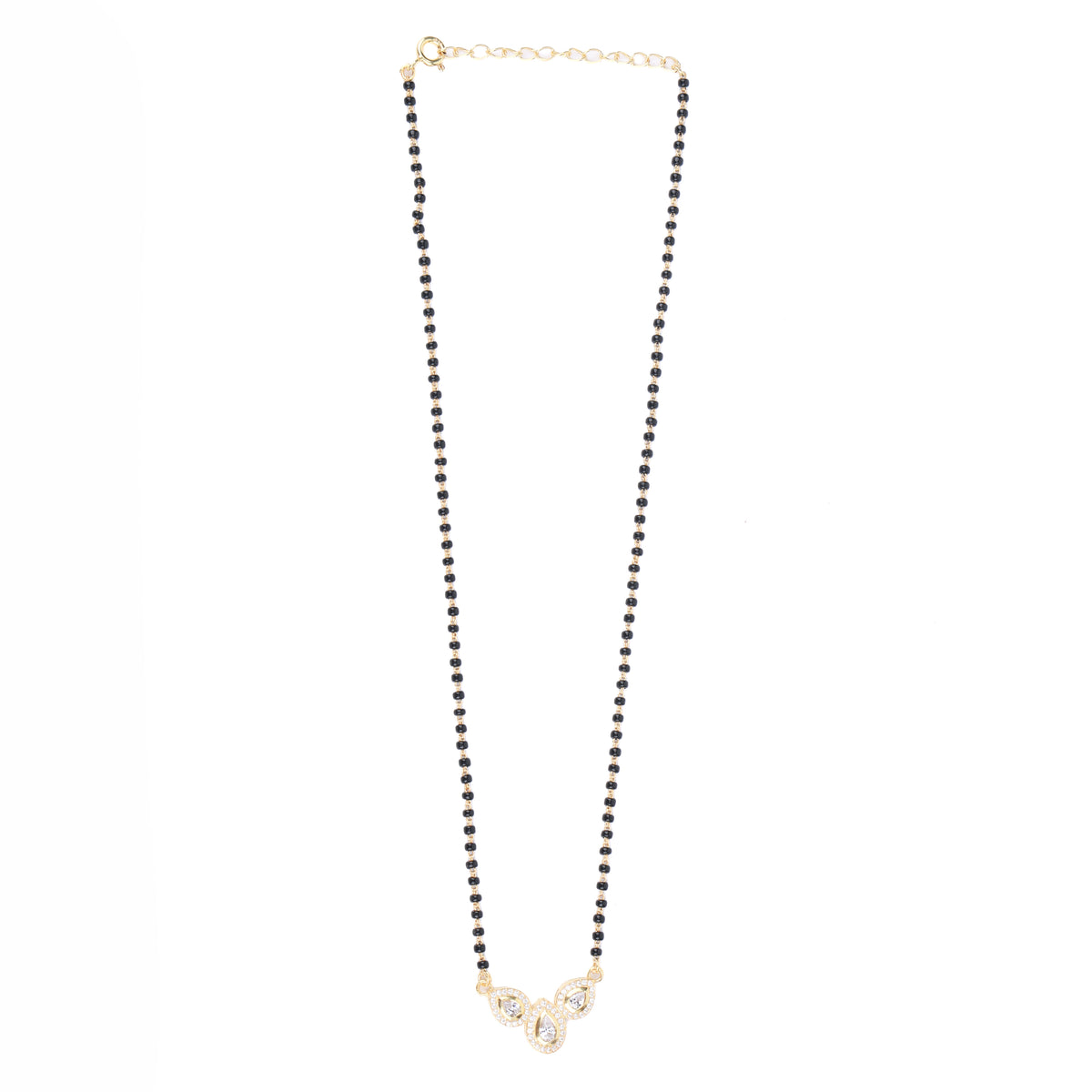 CZ Petal Mangalsutra | 22K Gold-Plated