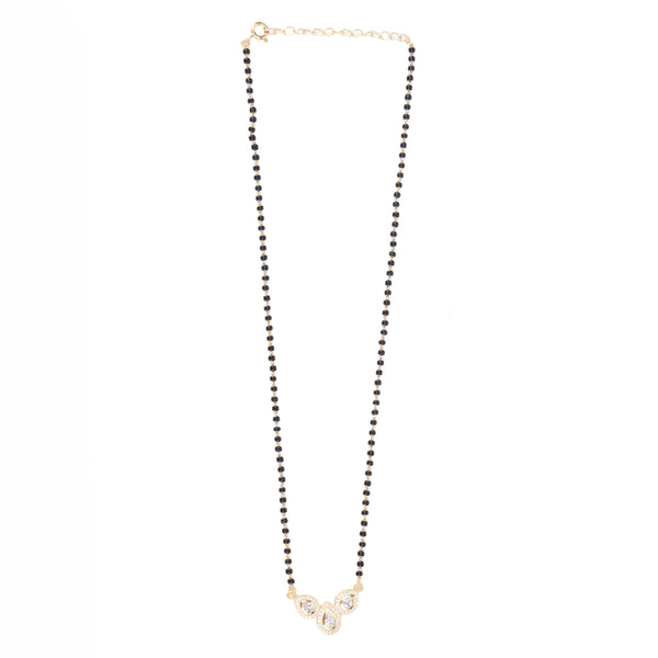 CZ Petal Mangalsutra | 22K Gold-Plated