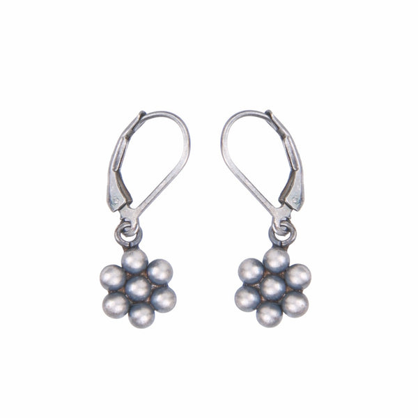 Oxidised Silver Kudi Dangle Earrings