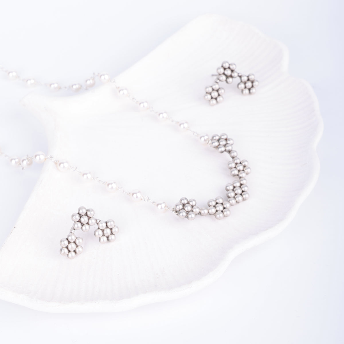 Kudi Pearl Ganthan Set | 92.5 Silver