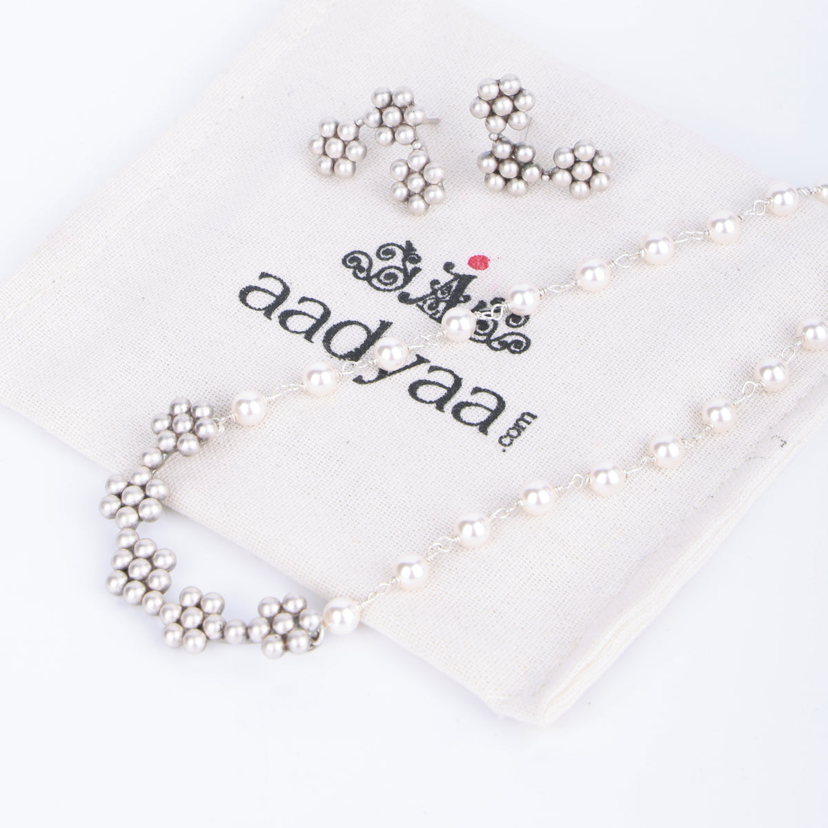 Kudi Pearl Ganthan Set | 92.5 Silver