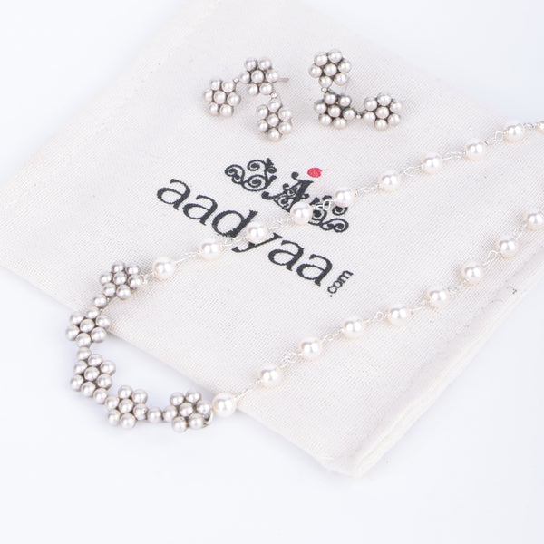 Kudi Pearl Ganthan Set | 92.5 Silver