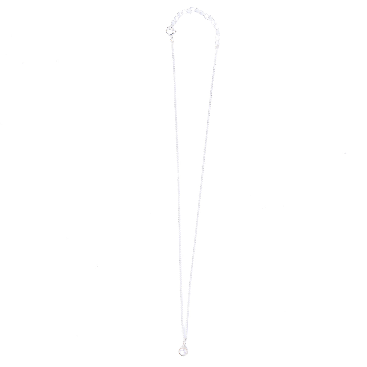 Single Pearl Necklace | 92.5 Silver