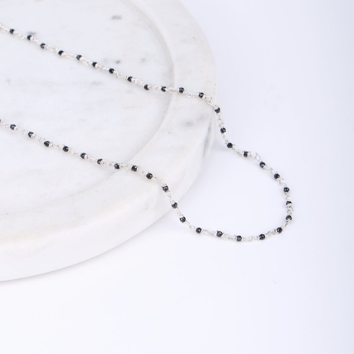 Tiny Black Spinel Ganthan | 92.5 Silver