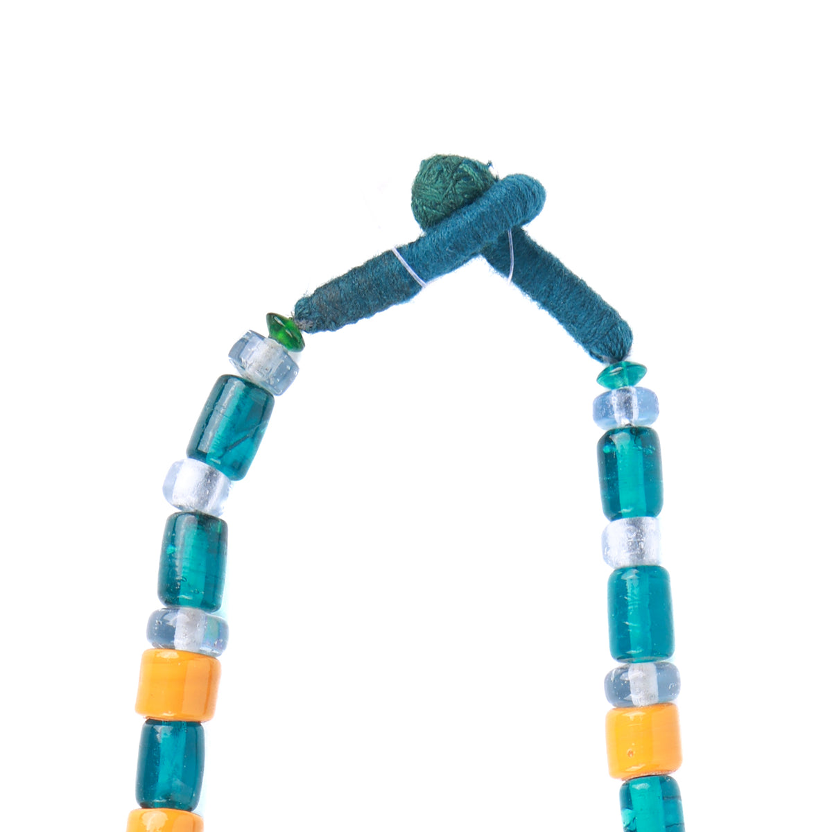 Glass & Aluminium Bead Necklace