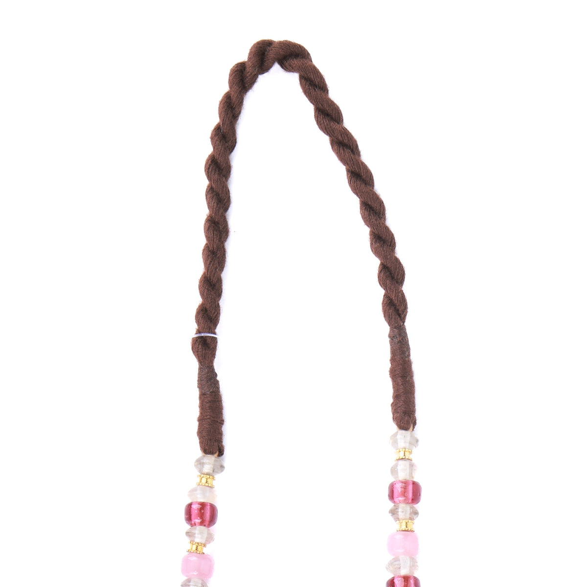 Multilayer Bunch Necklace with Brass Beads