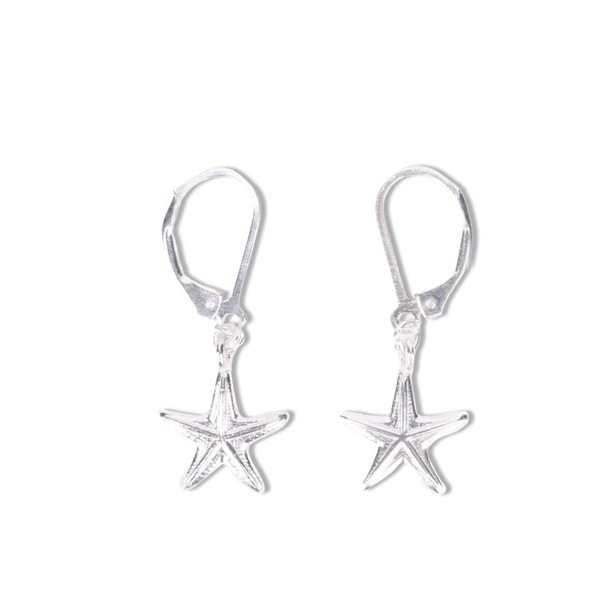Silver Starfish Earrings